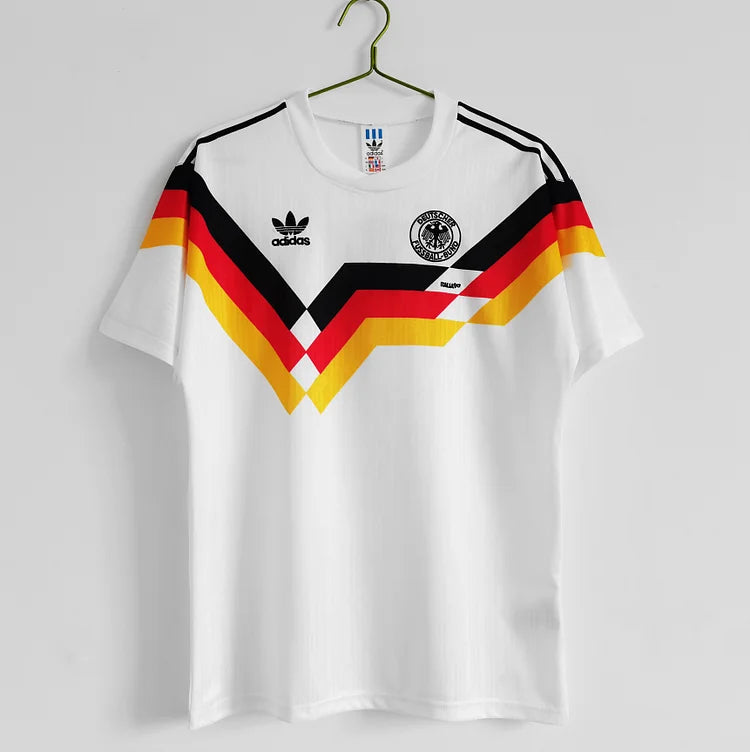 Deutschland Rudi Völler 9 Home Retro Trikot WM 1990
