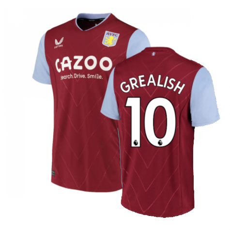 Aston Villa Jack Grealish 10 Home Trikot 2022-2023 – Claret & Blue