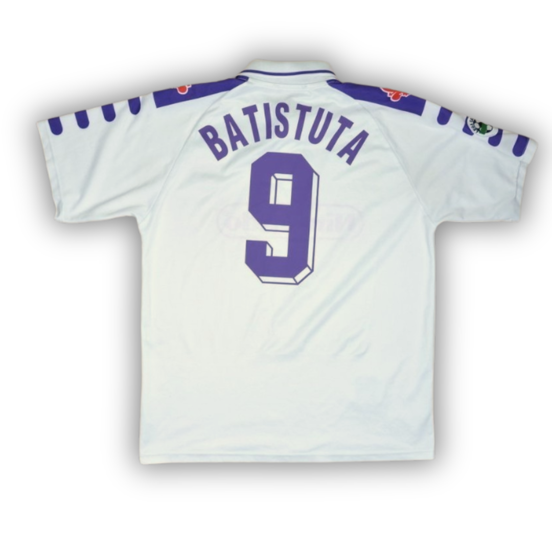 1988-99 Fiorentina Auswärts Retro Trikot | Gabriel Batistuta #9 GRÖßE XL