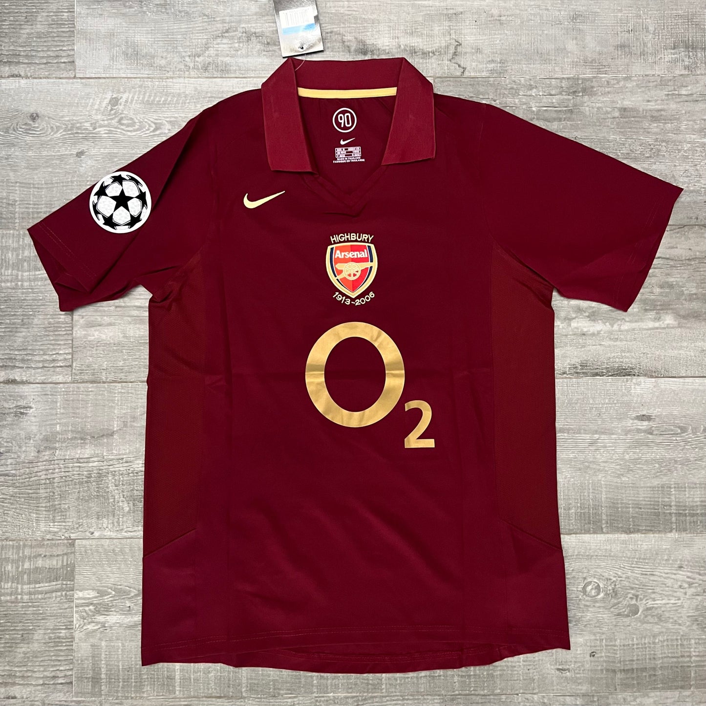 2005-06 Arsenal Home Retro Trikot | Thierry Henry #14 | Vintage Fußball Trikot | Größe XL