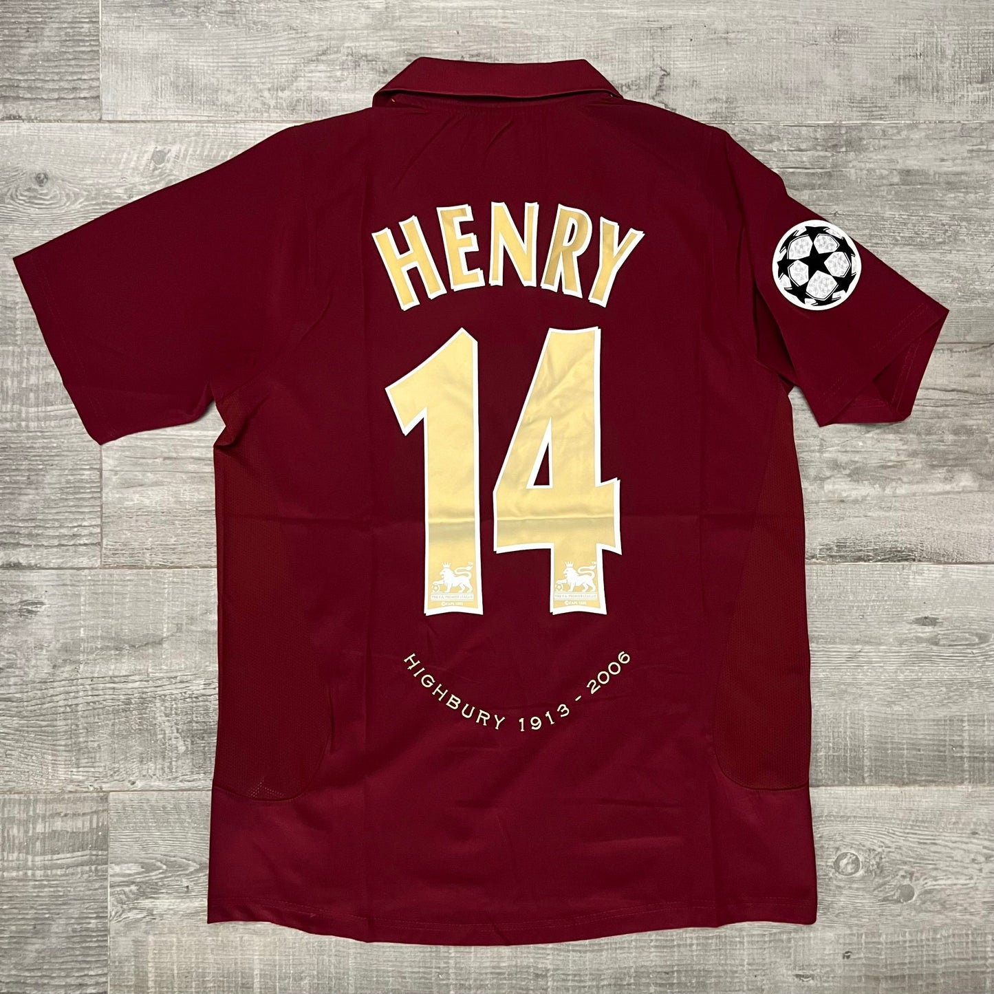 2005-06 Arsenal Home Retro Trikot | Thierry Henry #14 | Vintage Fußball Trikot | Größe XL