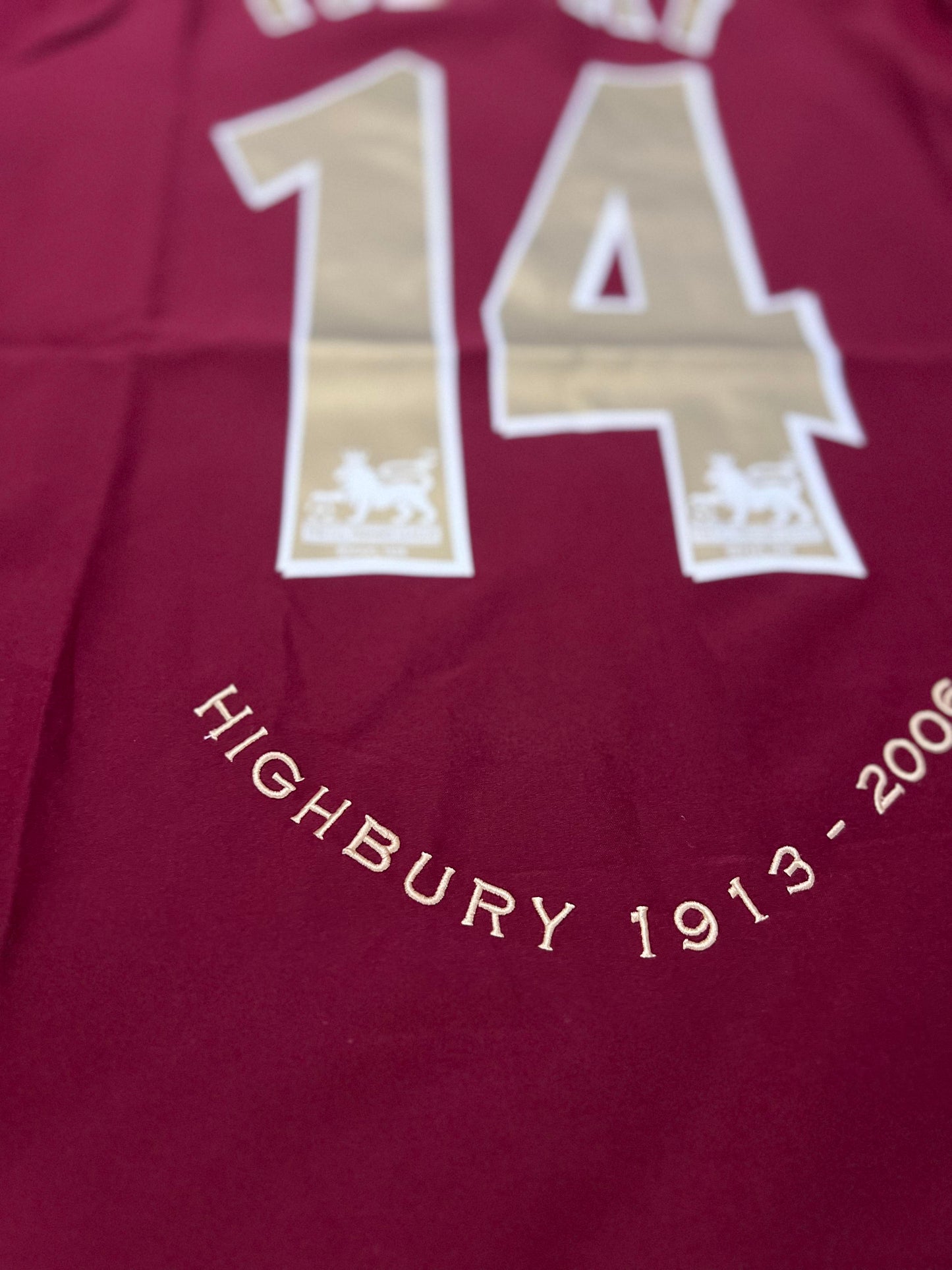 2005-06 Arsenal Home Retro Trikot | Thierry Henry #14 | Vintage Fußball Trikot | Größe XL