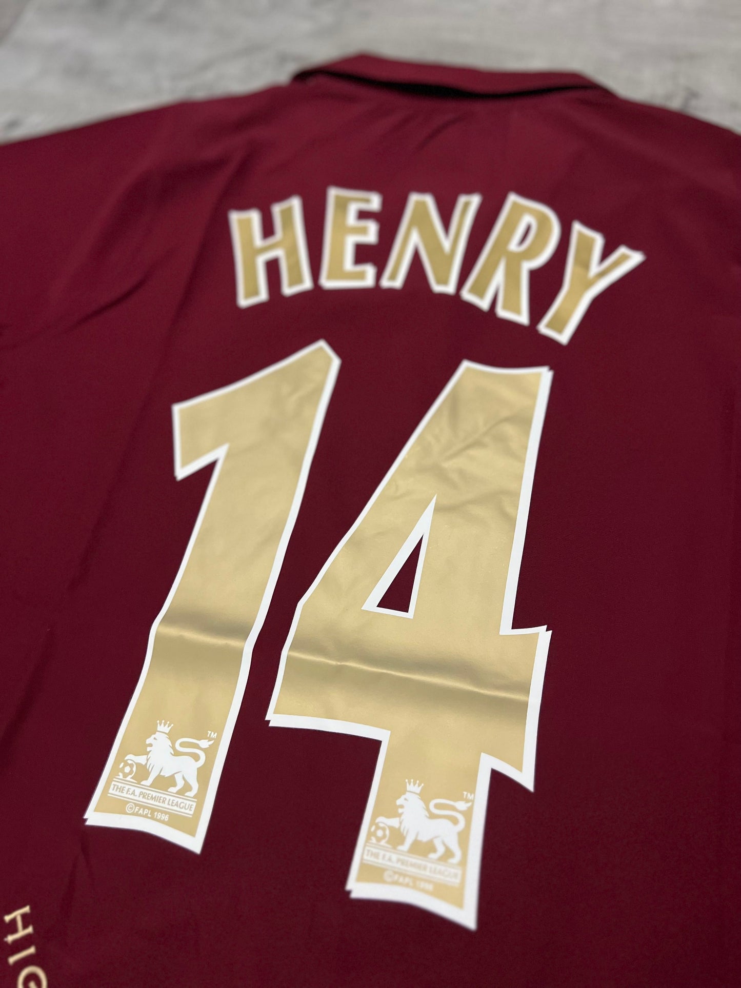 2005-06 Arsenal Home Retro Trikot | Thierry Henry #14 | Vintage Fußball Trikot | Größe XL