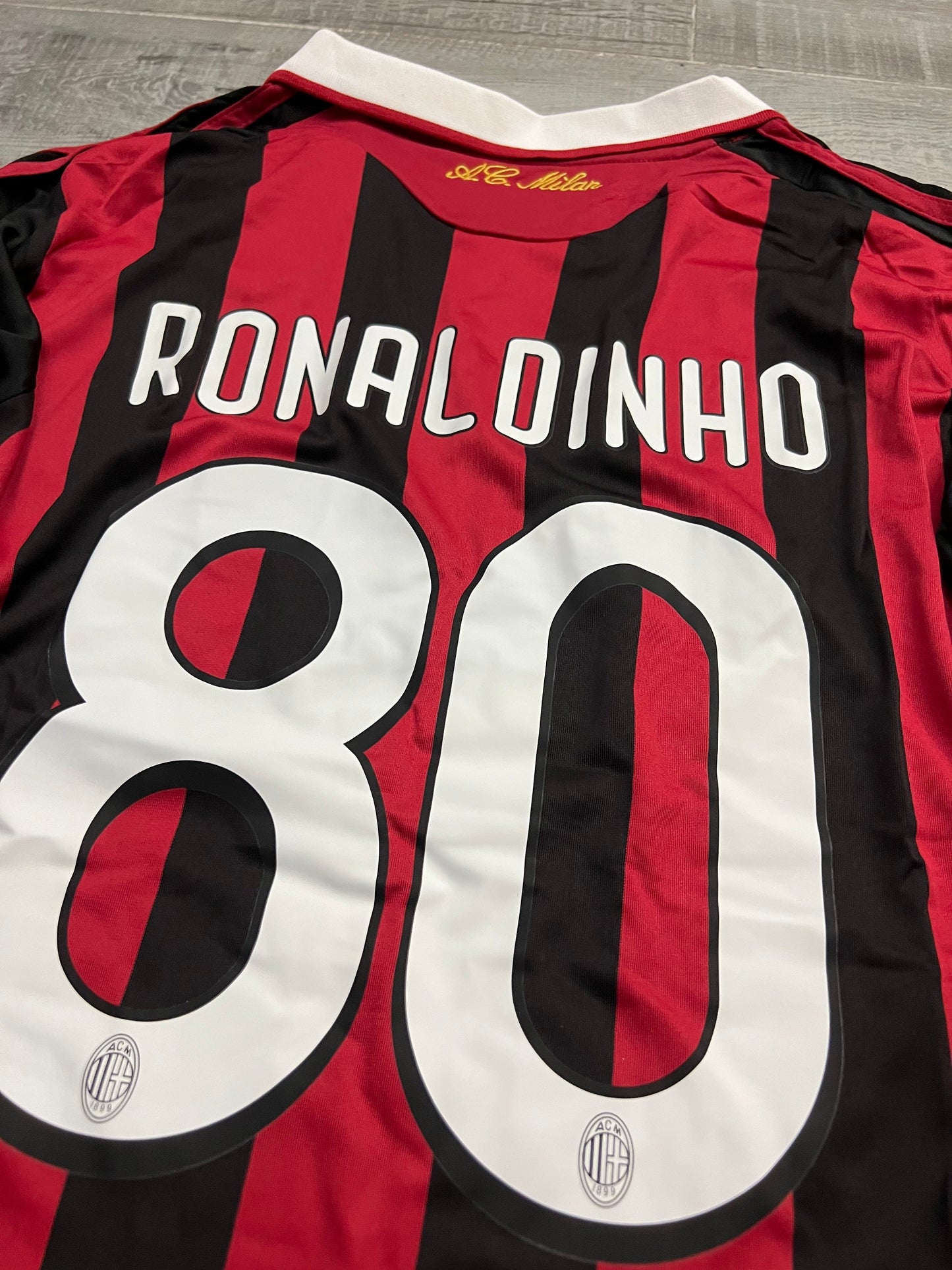 2009-10 – AC Milan Home Retro Trikot | Ronaldinho - XL