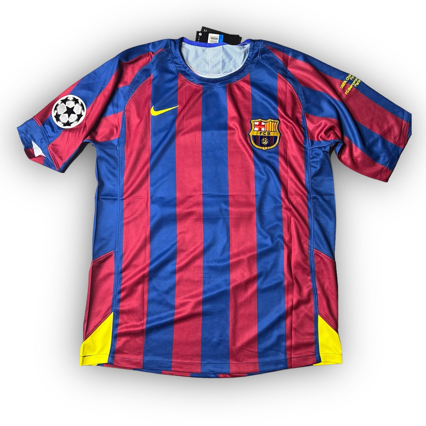 🔵🔴 2005-06 – FC Barcelona Heim Retro Trikot | Ronaldinho #10 – Größe XL