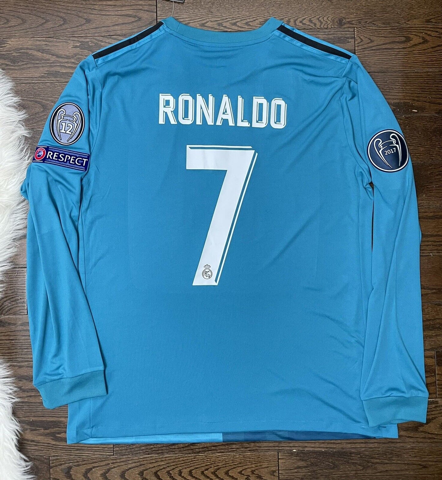 2017-18 Real Madrid Dritter Langarm Retro Trikot | Cristiano Ronaldo #7