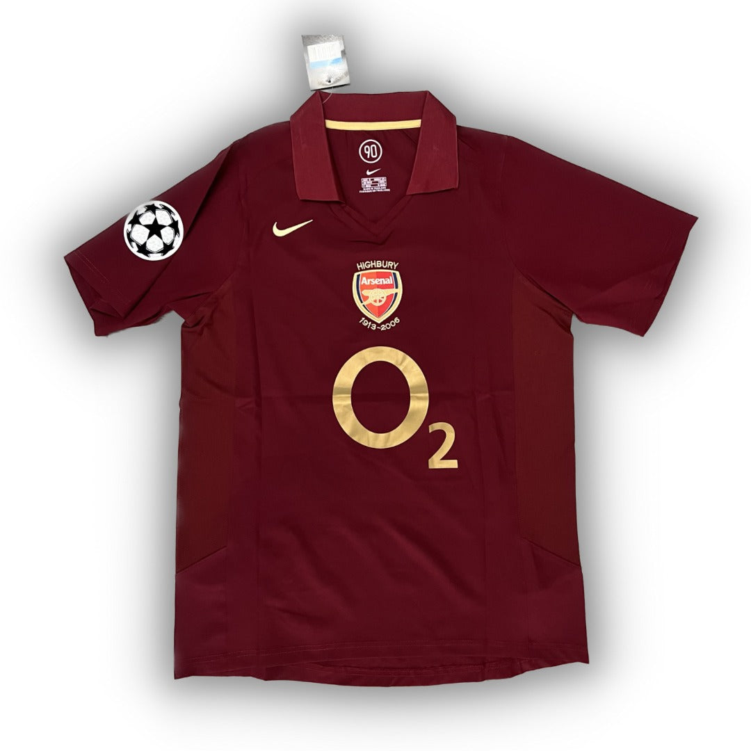 2005-06 Arsenal Home Retro Trikot | Thierry Henry #14 | Vintage Fußball Trikot | Größe XL