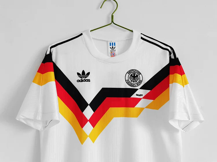 Deutschland Rudi Völler 9 Home Retro Trikot WM 1990