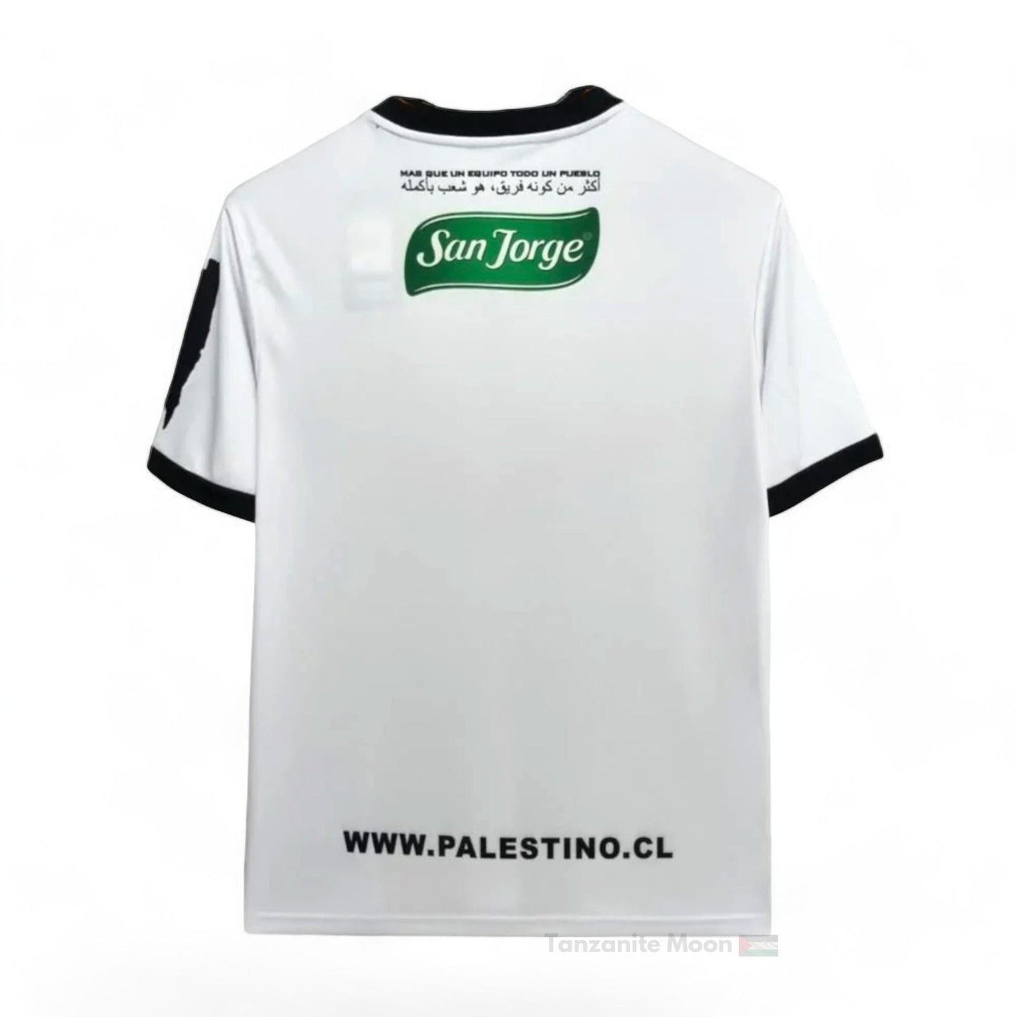 Palästina Fußballtrikot Schwarz und Weiß