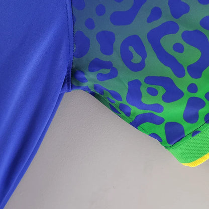 brasilien trikot wm 2022 | auswärts | blaues design für fans