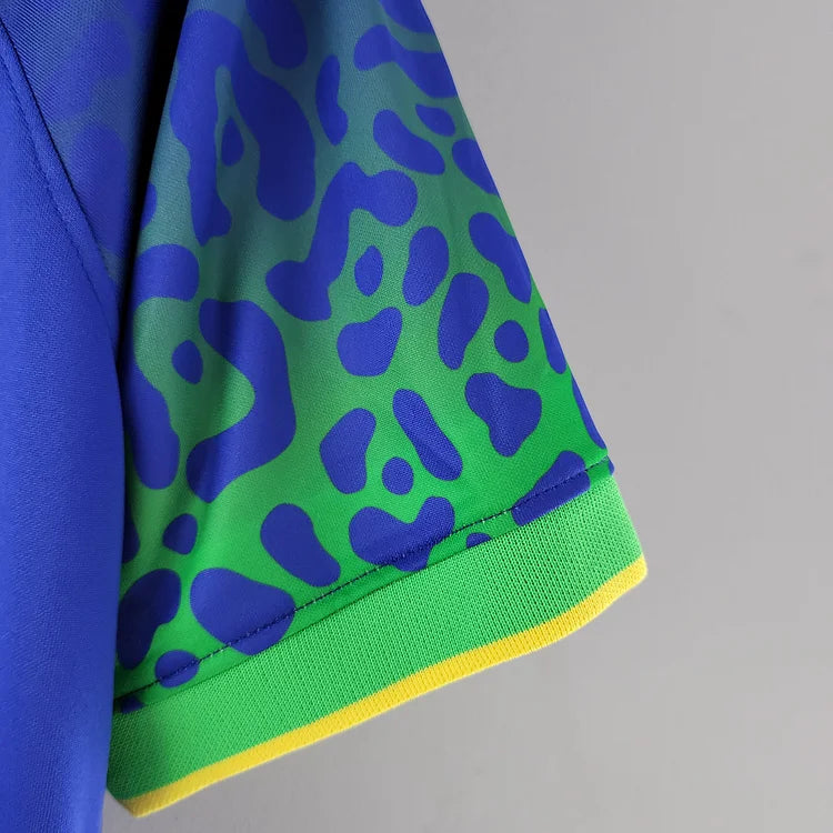 brasilien trikot wm 2022 | auswärts | blaues design für fans