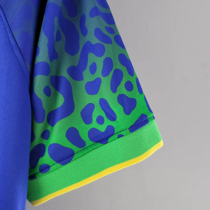 brasilien trikot wm 2022 | auswärts | blaues design für fans