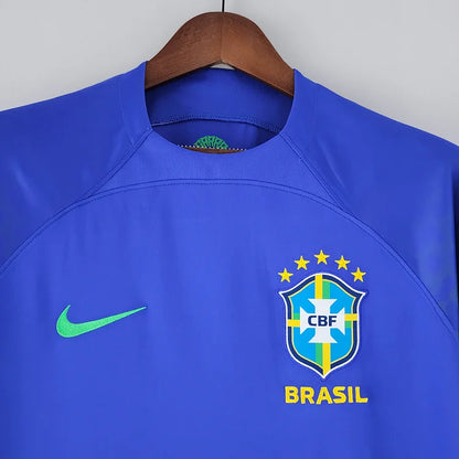 brasilien trikot wm 2022 | auswärts | blaues design für fans
