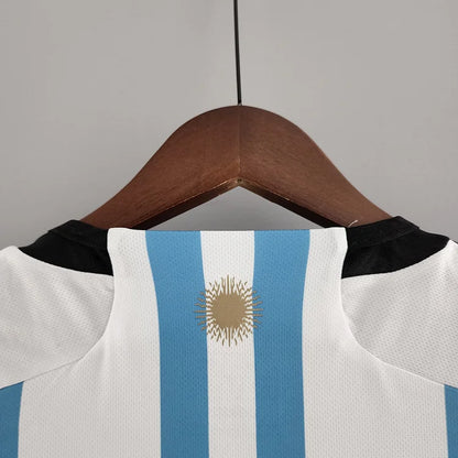 argentinien kinder trikot wm 2022 | messi #10 | heim | 3 sterne