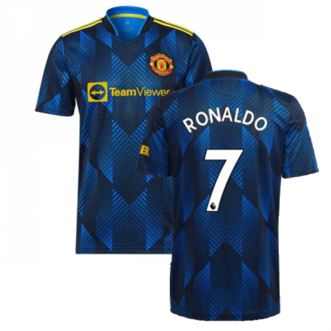 Manchester United Cristiano Ronaldo 7 UCL 3rd Trikot Kurzarm 2021-2022