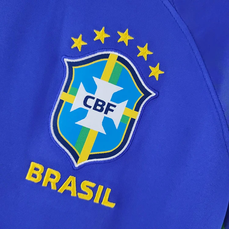 brasilien trikot wm 2022 | auswärts | blaues design für fans