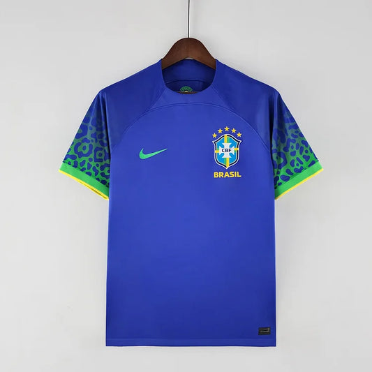 brasilien trikot wm 2022 | auswärts | blaues design für fans