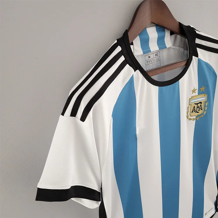 argentinien kinder trikot wm 2022 | messi #10 | heim | 3 sterne