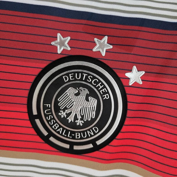 Deutschland Mario Götze 19 Retro Home Trikot WM 2014