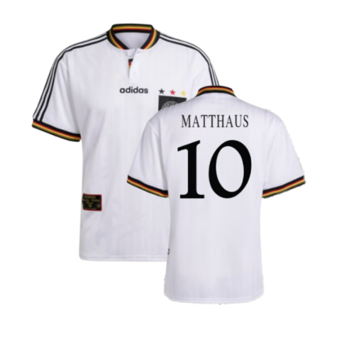 Deutschland Lothar Matthäus 10 Home Retro Trikot EM 1996