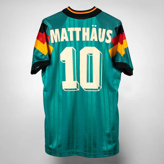 Deutschland Lothar Matthäus 10 Retro Away Trikot 1992-1994