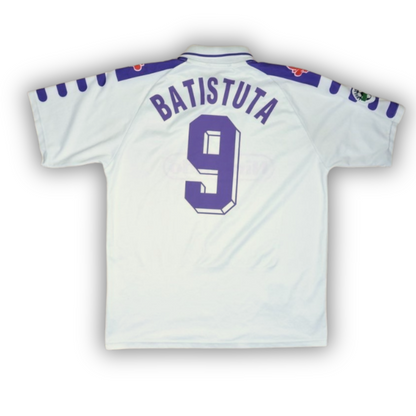 1988-99 Fiorentina Auswärts Retro Trikot | Gabriel Batistuta #9 GRÖßE XL