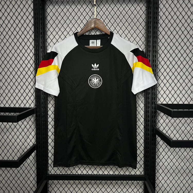 Deutschland Retro Trainingstrikot EM 2024 - Schwarz