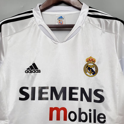 2004-05 Real Madrid Home Retro Trikot - Raul - XL