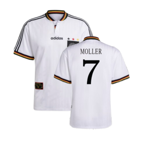 Deutschland Andreas Möller Home Retro Trikot EM 1996