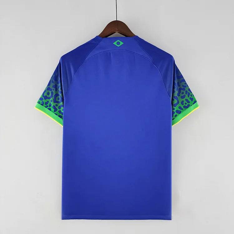 brasilien trikot wm 2022 | auswärts | blaues design für fans