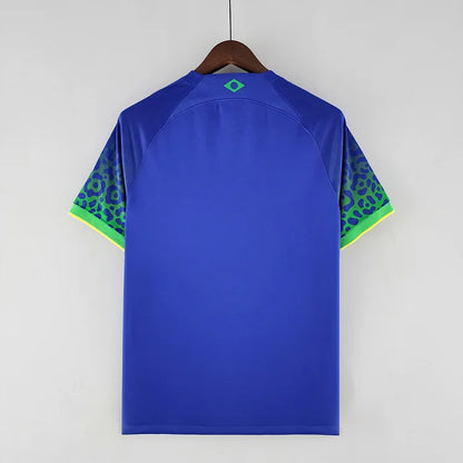brasilien trikot wm 2022 | auswärts | blaues design für fans