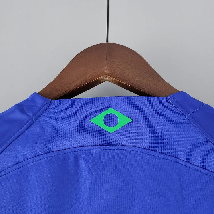 brasilien trikot wm 2022 | auswärts | blaues design für fans