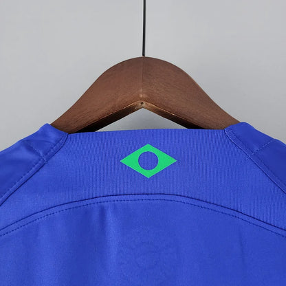 brasilien trikot wm 2022 | auswärts | blaues design für fans