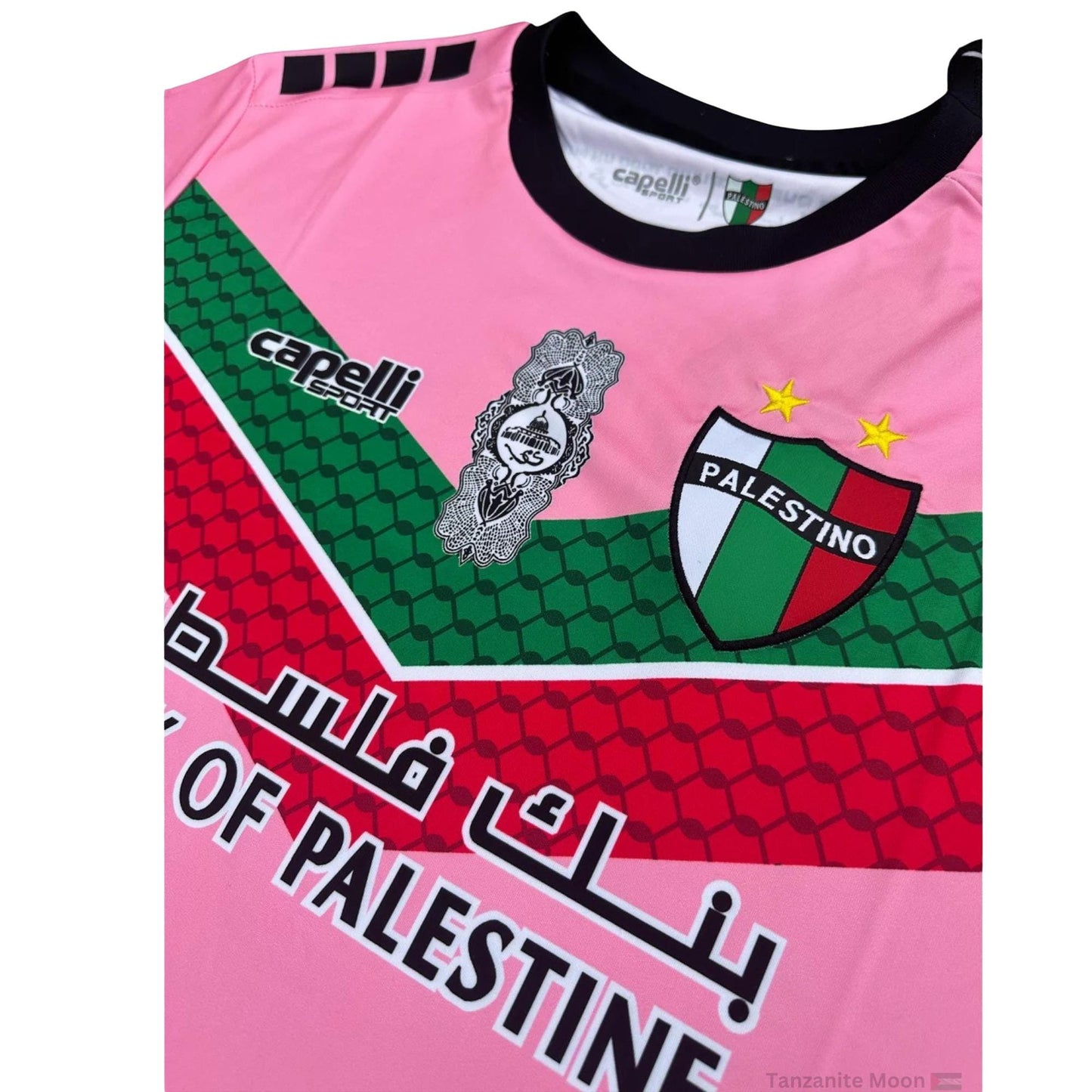 Pinkes Palästina Fußballtrikot – Unterstützung für Gaza