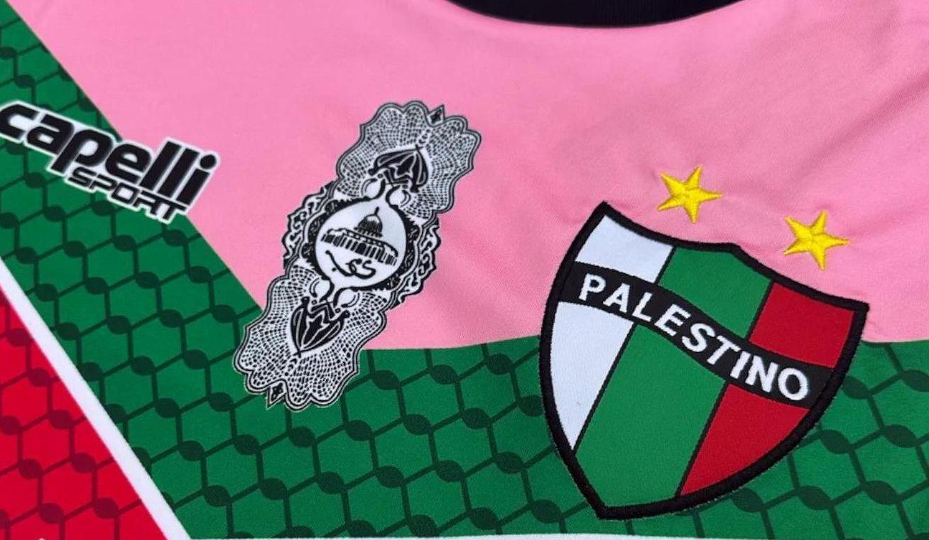 Pinkes Palästina Fußballtrikot – Unterstützung für Gaza