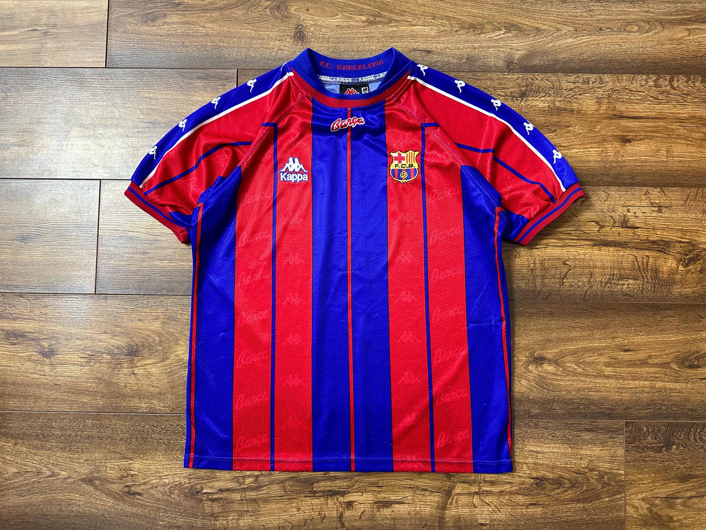 Vintage FC Barcelona Auswärtstrikot 2000-2002 - Kappa - Größe M