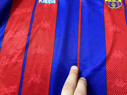 Vintage FC Barcelona Auswärtstrikot 2000-2002 - Kappa - Größe M