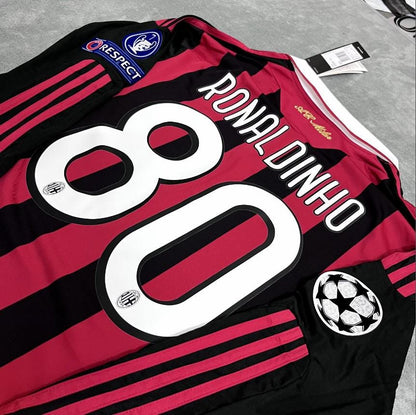 AC Milan Champions League Final 2006-2007 Trikot Retro – No. #80 Ronaldinho