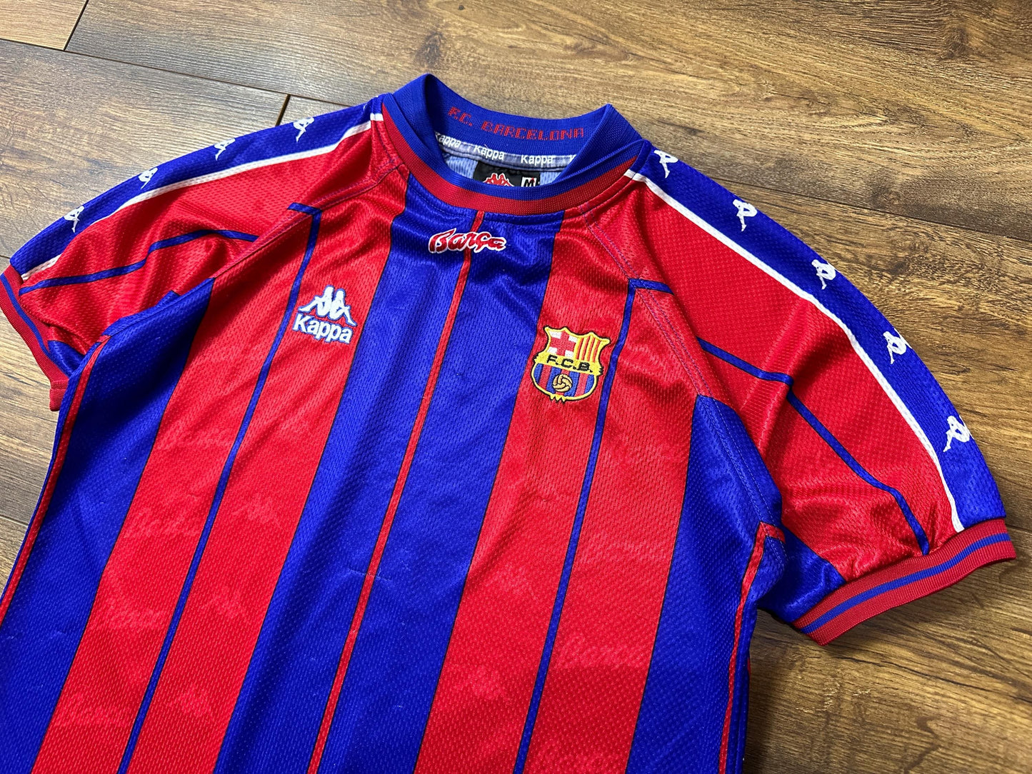Vintage FC Barcelona Auswärtstrikot 2000-2002 - Kappa - Größe M