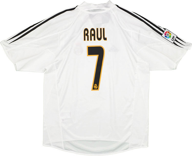 2004-05 Real Madrid Home Retro Trikot - Raul - XL