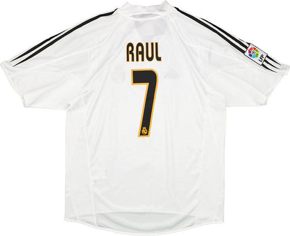 2004-05 Real Madrid Home Retro Trikot - Raul - XL