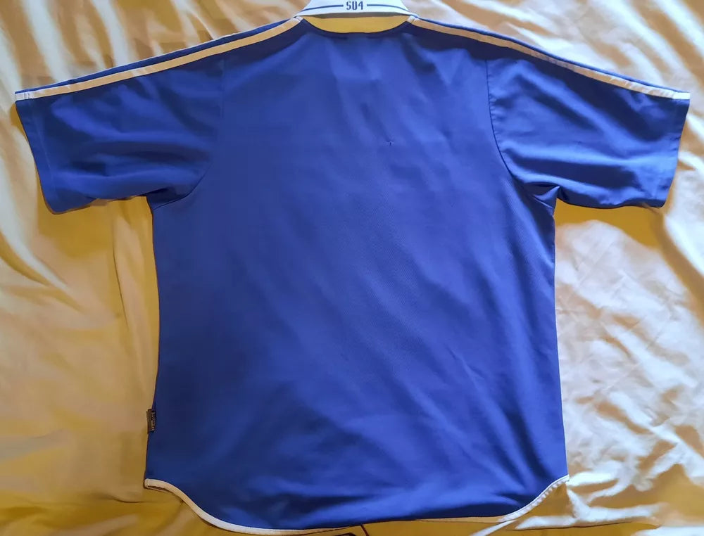 Schalke Heim Trikot XL Saison 2001/2002 Adidas blau Victoria