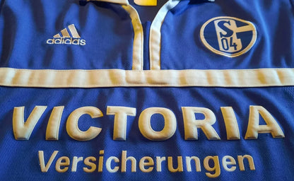 Schalke Heim Trikot XL Saison 2001/2002 Adidas blau Victoria
